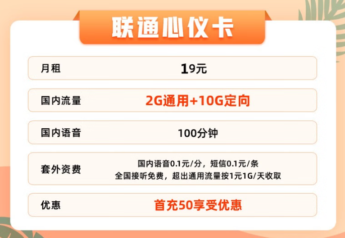好用的聯通流量卡|低月租、資費低、性價比高！